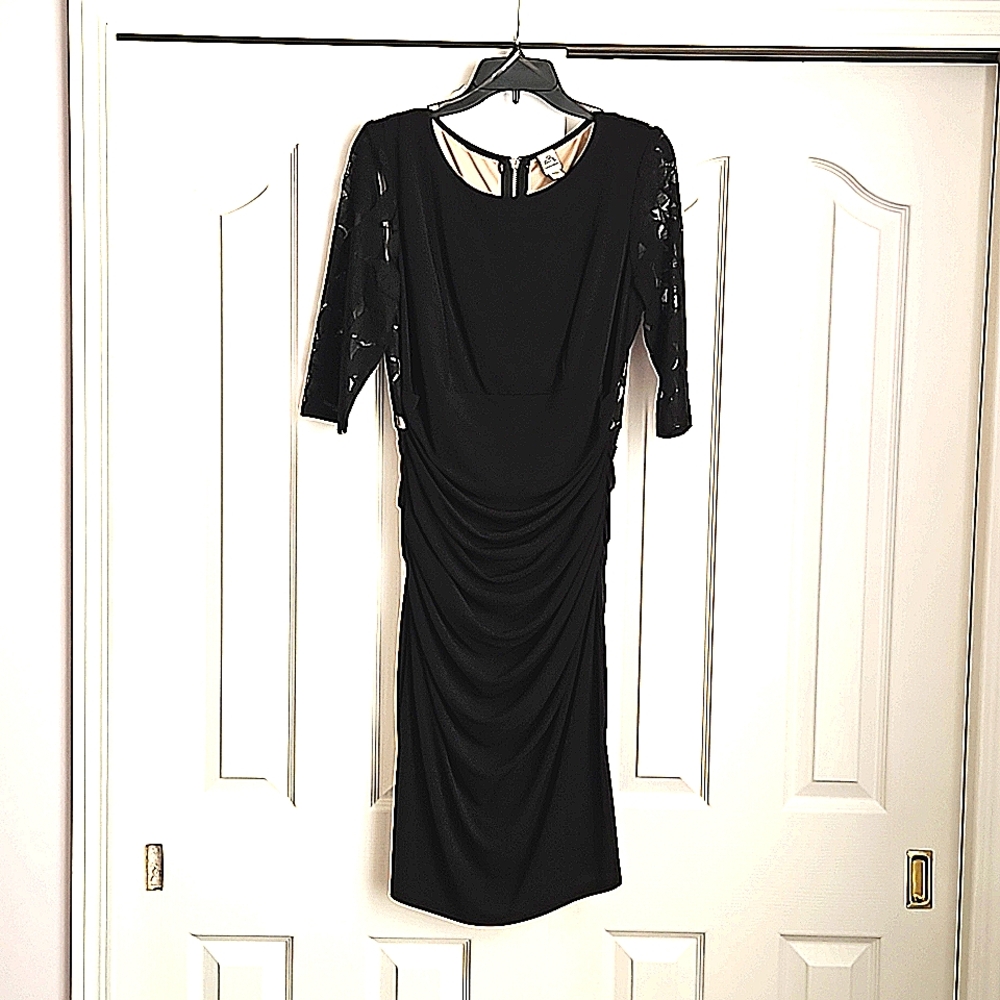 Black cocktail dress, sz 12, worn once